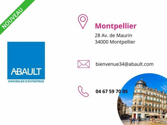 A LOUER AVEC DROIT D'ENTREE DE 78 m² + 43 M² DE CAVE RUE DU COURREAU A MONTPELLIER BAIL TOUTE ACTIVITE